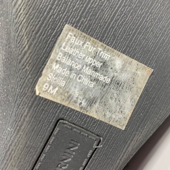 Giani Bernini Womens Sicilia Cold Weather Boots Black Suede Faux Fur Lining SZ 9 - Picture 6 of 6